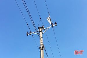 Liên tục xảy ra sự cố lưới điện do thả diều ở Nghi Xuân