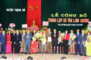 Thạch Hà công bố thành lập xã Tân Lâm Hương