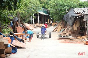 Doanh nghiệp chế biến gỗ lấn chiếm đê tả Nghèn, bao giờ sự việc được giải quyết?