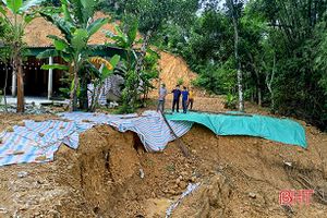 Hương Sơn xác định 20 vùng có nguy cơ sạt lở đất