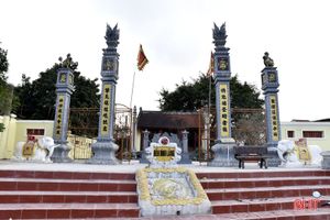 Đón bằng xếp hạng di tích lịch sử - văn hóa cấp tỉnh đền Bình Lãng