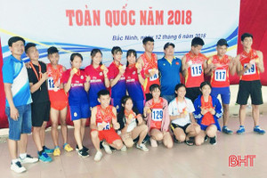 Hà Tĩnh xếp thứ 2 Giải Điền kinh học sinh phổ thông toàn quốc