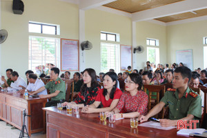 Vui ngày hội “Toàn dân bảo vệ an ninh Tổ quốc" ở thôn điểm của Can Lộc