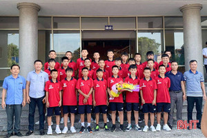 U15 Hà Tĩnh “xuất quân” tranh tài Giải Bóng đá vô địch quốc gia 2020