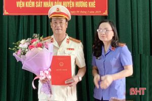 Viện Kiểm sát nhân dân huyện Hương Khê có viện trưởng mới