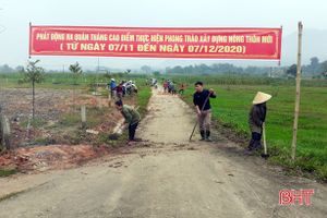 Hừng hực khí thế ra quân xây dựng nông thôn mới ở Hương Sơn