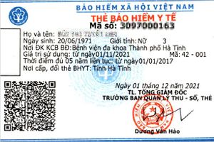 BHXH Hà Tĩnh phát hành thẻ BHYT theo mẫu mới