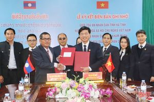 TAND 2 tỉnh Hà Tĩnh, Khăm Muồn hợp tác tương trợ tư pháp trong việc tống đạt và ủy thác tư pháp