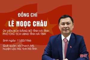 Giới thiệu chức danh, chữ ký Phó Chủ tịch UBND tỉnh Hà Tĩnh Lê Ngọc Châu