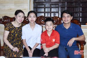 Tình yêu thương, sẻ chia trong gia đình hiếu học ở Hà Tĩnh