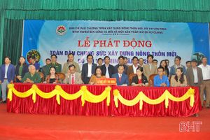 Vũ Quang phấn đấu về đích huyện nông thôn mới trong năm 2020