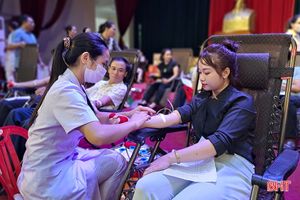 Nghi Xuân tiếp nhận 269 đơn vị máu tình nguyện