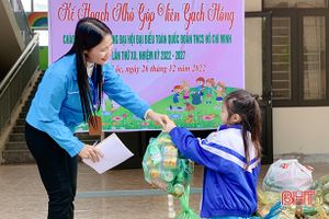 Thanh thiếu nhi Hà Tĩnh làm “Kế hoạch nhỏ - Góp viên gạch hồng”