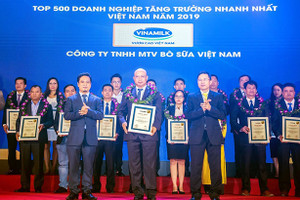 Công ty bò sữa Vinamilk lọt top tăng trưởng nhanh nhất năm 2019