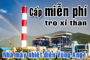 CẤP MIỄN PHÍ TRO XỈ THAN NHÀ MÁY NHIỆT ĐIỆN VŨNG ÁNG I