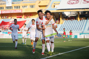 Bùi Tiến Dũng ghi bàn, Viettel thăng hạng V-League 2019