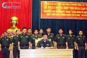 Lực lượng Biên phòng Hà Tĩnh phát động đợt thi đua cao điểm