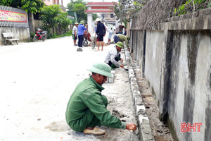 "Đảng viên đi trước" xây dựng đô thị văn minh ở thị trấn Nghèn