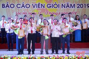 22 thí sinh tham gia Hội thi Báo cáo viên giỏi huyện Lộc Hà năm 2019