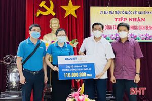 Công đoàn Viên chức Hà Tĩnh ủng hộ 1 tỷ đồng chống dịch