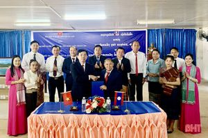 TX Kỳ Anh ký kết hợp tác với huyện Khun Khăm của Lào