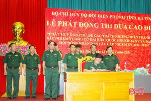 Biên phòng Hà Tĩnh phát động đợt thi đua cao điểm dịp bầu cử