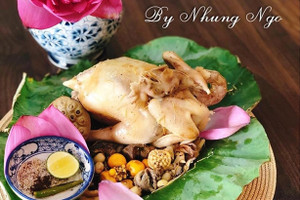 Rảnh rỗi làm thịt gà hấp sen thơm bùi, mềm ngọt ăn mê ly