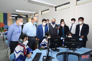 Quỹ Minh Đức - Formosa Hà Tĩnh trao tặng phòng học máy tính cho Trường Tiểu học Kỳ Liên