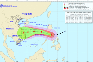 Trung Trung Bộ và Nam Trung Bộ là khu vực trọng điểm chịu ảnh hưởng của bão số 10
