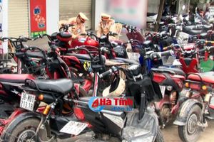 Kỳ Anh: Tạm giữ hơn 150 xe máy điện, xe đạp điện vi phạm ATGT