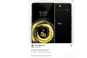 Smartphone 5G đầu tiên của LG xuất hiện