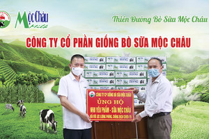 Sữa Mộc Châu Milk tiếp sức cho lực lượng chống, dịch Covid-19