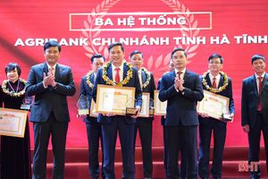 Agribank Chi nhánh tỉnh Hà Tĩnh kinh doanh ấn tượng, đạt giải ba toàn hệ thống