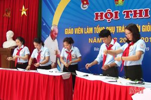 Hấp dẫn hội thi giáo viên làm tổng phụ trách đội giỏi huyện Đức Thọ