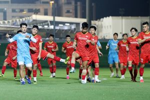 Tuyển thủ Việt Nam sung sức chờ đấu đội tuyển Trung Quốc
