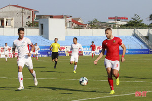 Hồng Lĩnh Hà Tĩnh ghi dấu V.League bằng tinh thần vượt khó