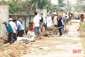 Lộc Hà huy động trên 56 tỷ đồng xây dựng nông thôn mới