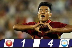 Đức Chinh tỏa sáng trong trận U20 Việt Nam thua U20 Argentina