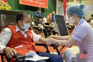 Thu về 202 đơn vị máu từ ngày hội hiến máu tình nguyện ở Hương Khê