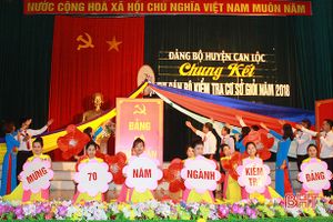 Can Lộc, Thạch Hà, TP Hà Tĩnh tổ chức hội thi cán bộ kiểm tra cơ sở giỏi