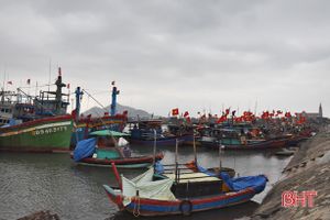 331 tàu, thuyền đã vào tránh trú bão số 9 ở Lộc Hà