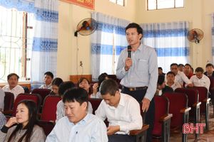 Cử tri Lộc Hà, Cẩm Xuyên kiến nghị chính sách phát triển nông nghiệp, thu hút đầu tư