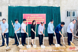 Lộc Hà khởi công xây dựng nhà ở cho thương binh hoàn cảnh khó khăn