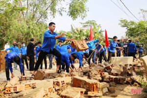 Tràn đầy sức trẻ trên những “công trường thanh niên" ở Hà Tĩnh