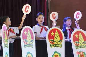 14 học sinh tranh tài tại Liên hoan Chỉ huy Đội giỏi tỉnh Hà Tĩnh