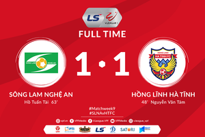 [Highlights] Sông Lam Nghệ An - Hồng Lĩnh Hà Tĩnh chia điểm trong trận derby Xứ Nghệ