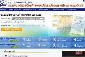 Sở GTVT Hà Tĩnh thông báo số điện thoại hỗ trợ đổi giấy phép lái xe trực tuyến