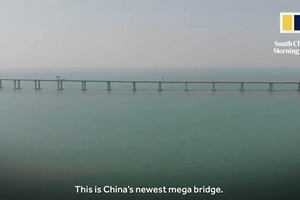 Ngắm siêu cầu vượt biển dài nhất thế giới từ trên cao