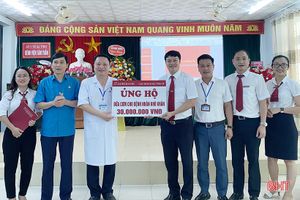 Agribank Hà Tĩnh II hỗ trợ 30 triệu đồng cho quỹ bữa ăn bệnh nhân nghèo