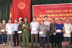 Công ty TNH99 Việt Nam tặng 982 suất quà cho gia đình chính sách ở Thạch Hà, Cẩm Xuyên